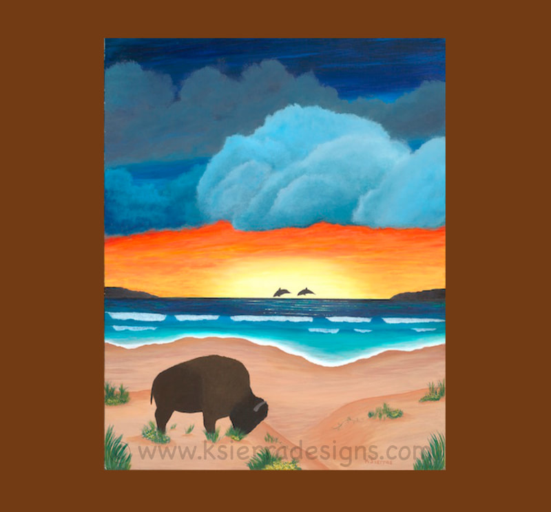 Picture of painting "Buffalo Riviera" by Kary Sierras
