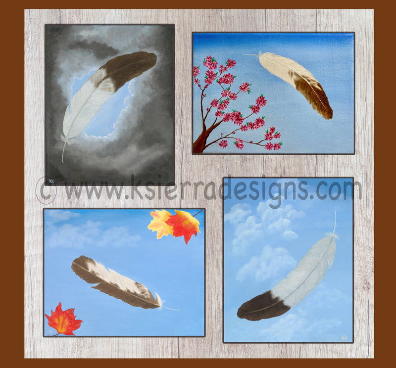 Picture of "Falling Feather" Series by Kary Sierras