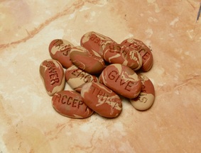 Pebbles with Affirmations