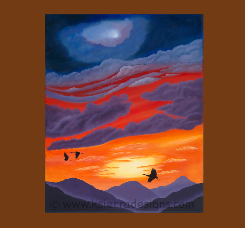 Picture of painting "Sandhill Sunset" by Kary Sierras